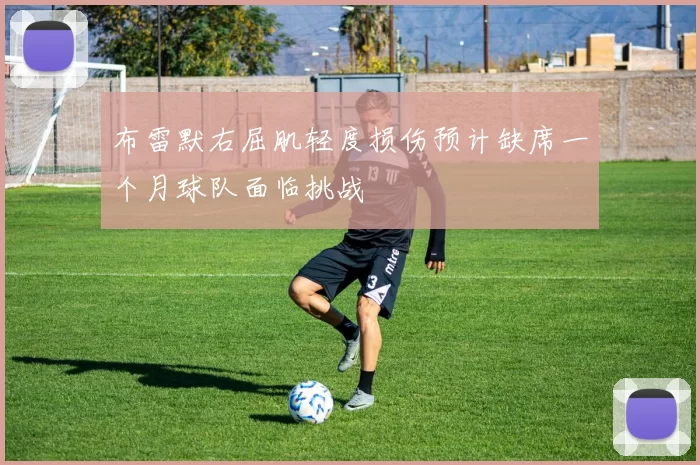 布雷默右屈肌轻度损伤预计缺席一个月球队面临挑战